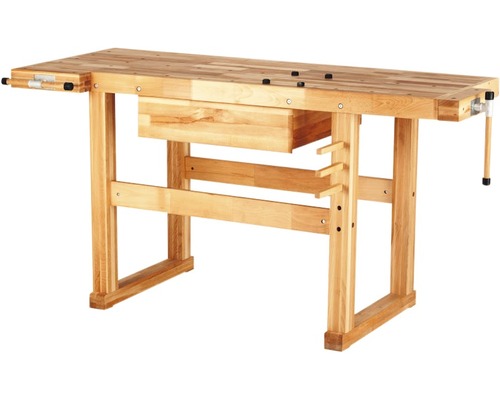 Werkbank van beukenhout, 1600x870x600 mm