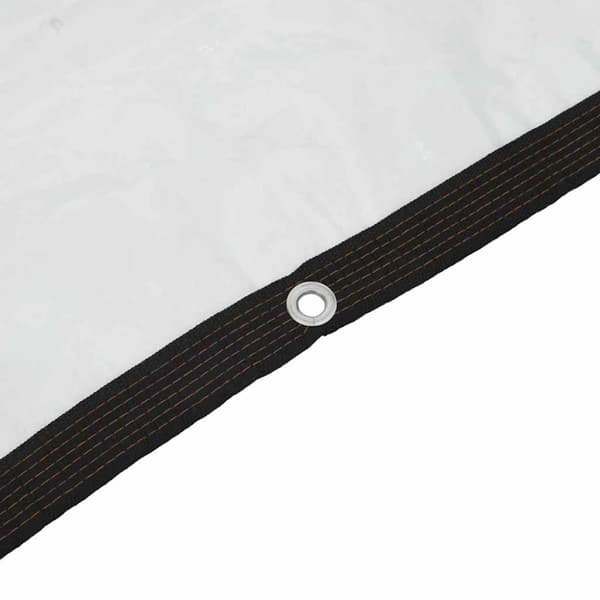 vidaXL Klar presenning med maljer 3x6 m polyetylen