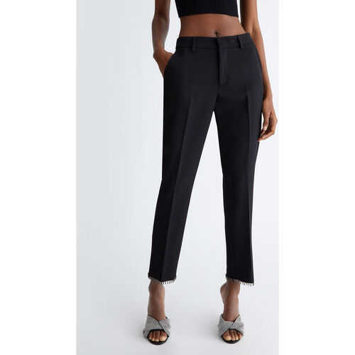 Liu Jo - Pantalón chino con strass Negro