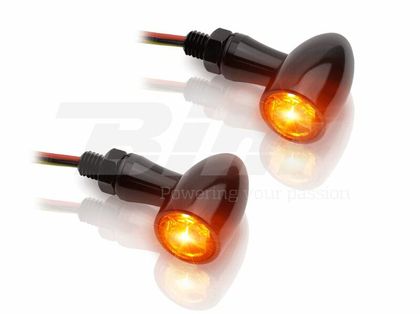 Clignotant Bihr LED V-PARTS 12V alu noir Universel