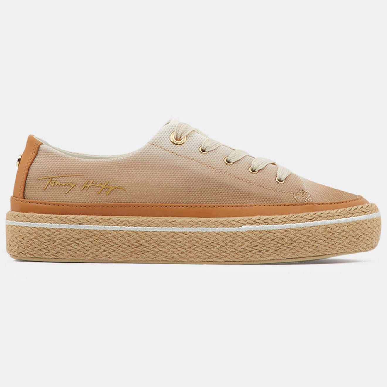 Tommy Hilfiger Baskets en Toile basses dégradé beige/beige foncé