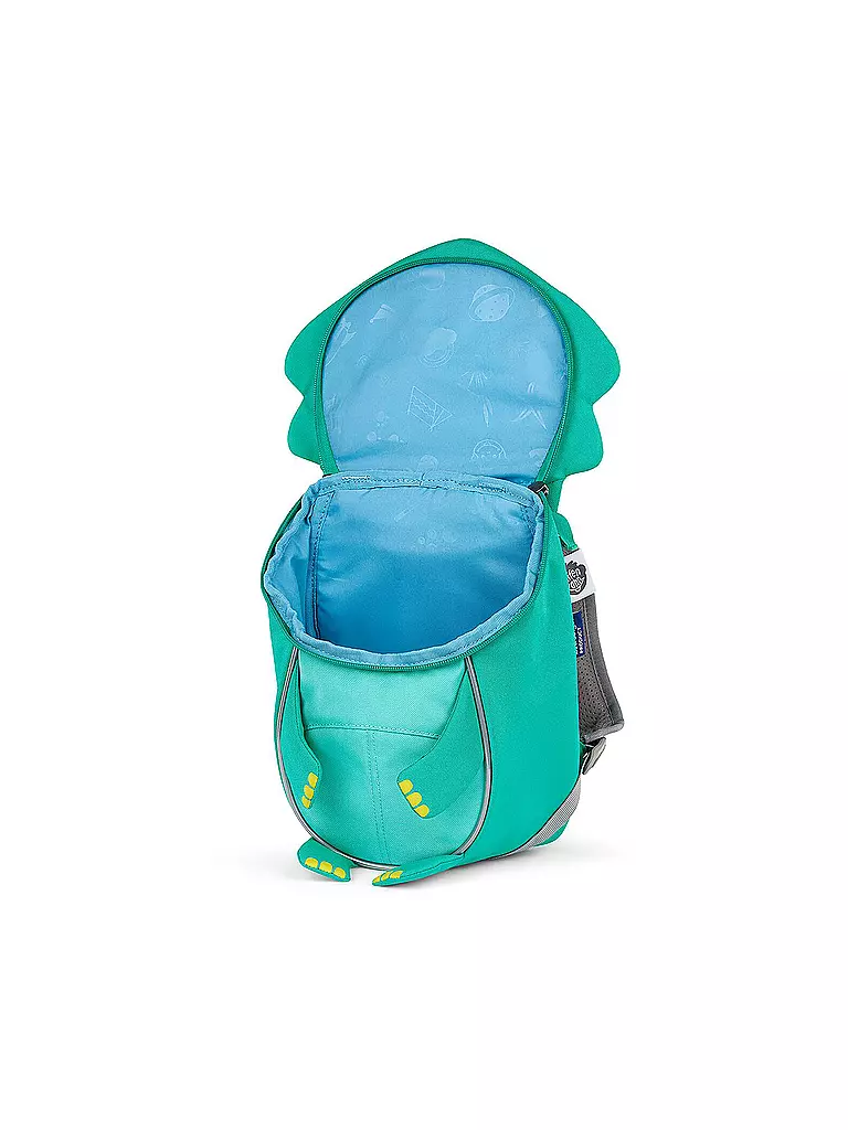 AFFENZAHN Kinder Rucksack Kleine Freunde - Dinosaurier türkis