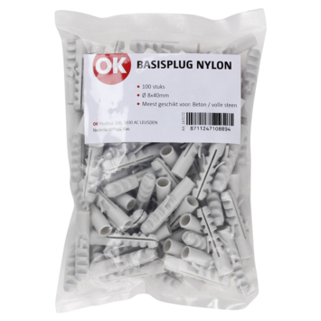 Ok Basisplug 8x40mm 100ST
