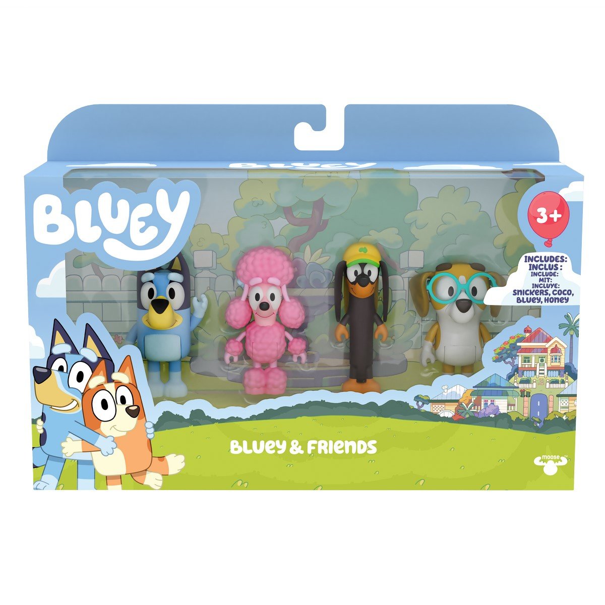 Coffret 4 figurines Bluey et ses amis