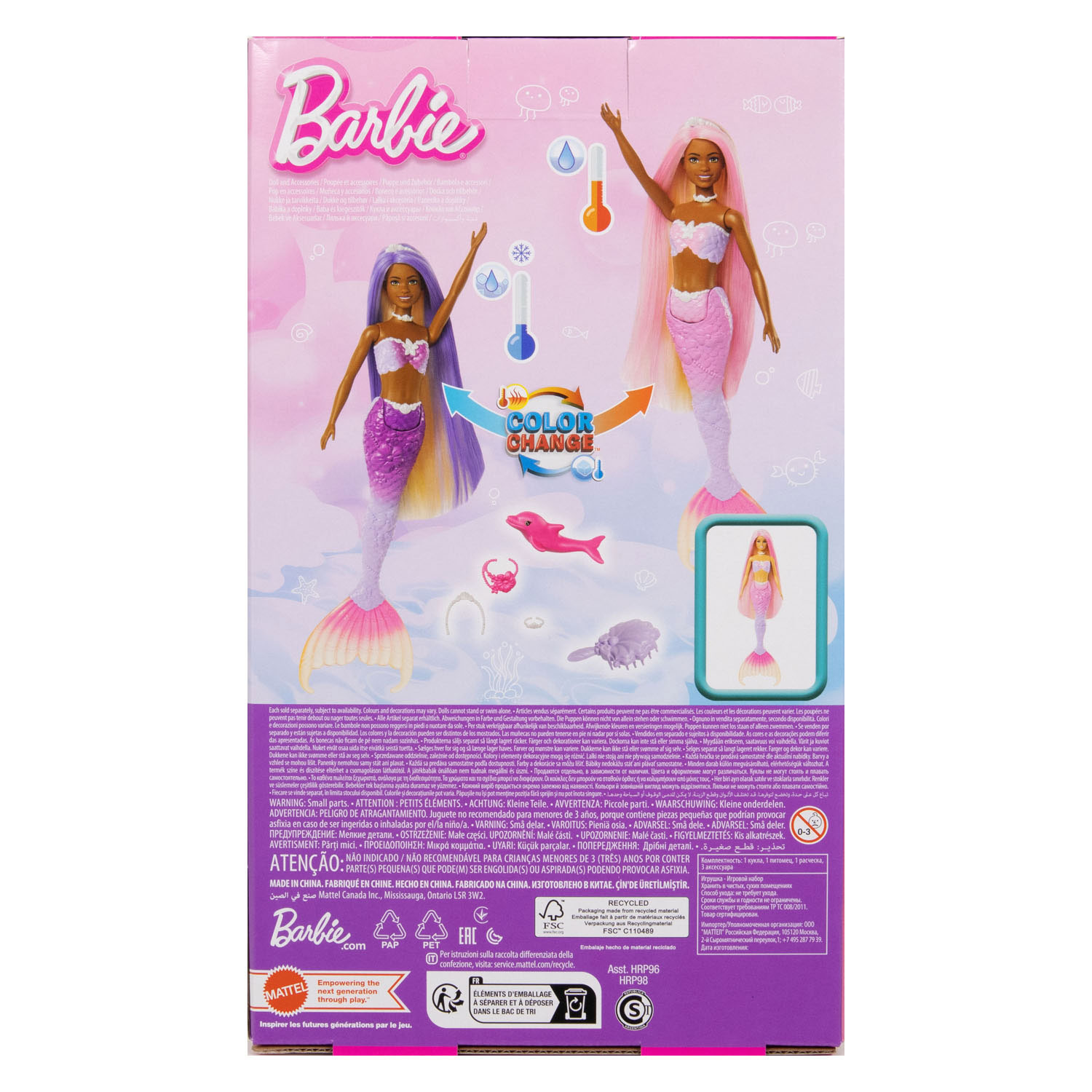 Barbie A Touch of Magic Zeemeermin Modepop Roze