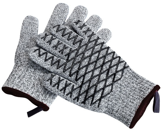 Maximex Grillhandschuhe »2in1« Schnittschutzhandschuhe für Herren, hitzebeständige Küchenhandschuhe