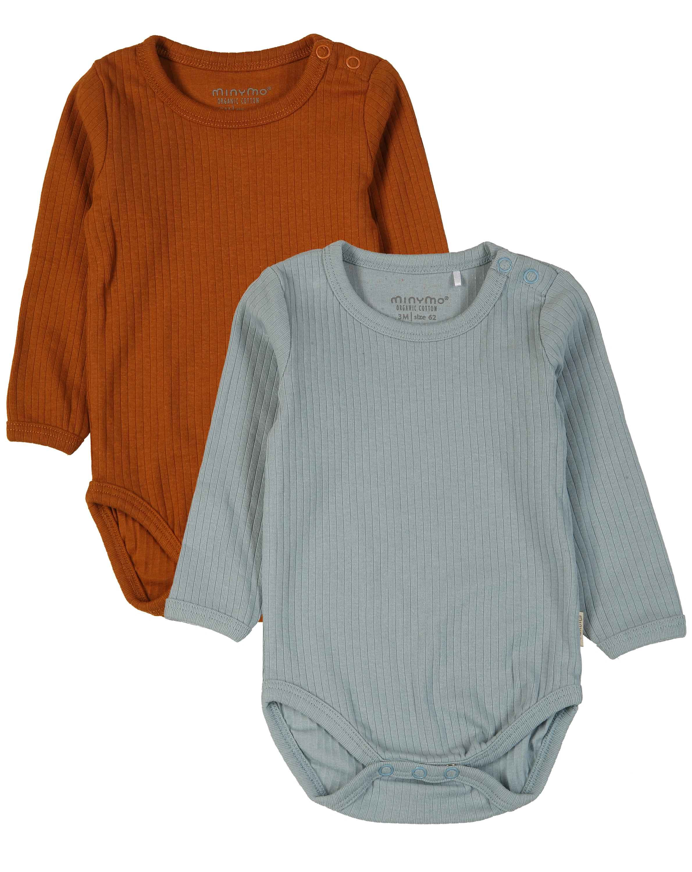 Langarm-Body BASIC 2er Pack in ashley blue