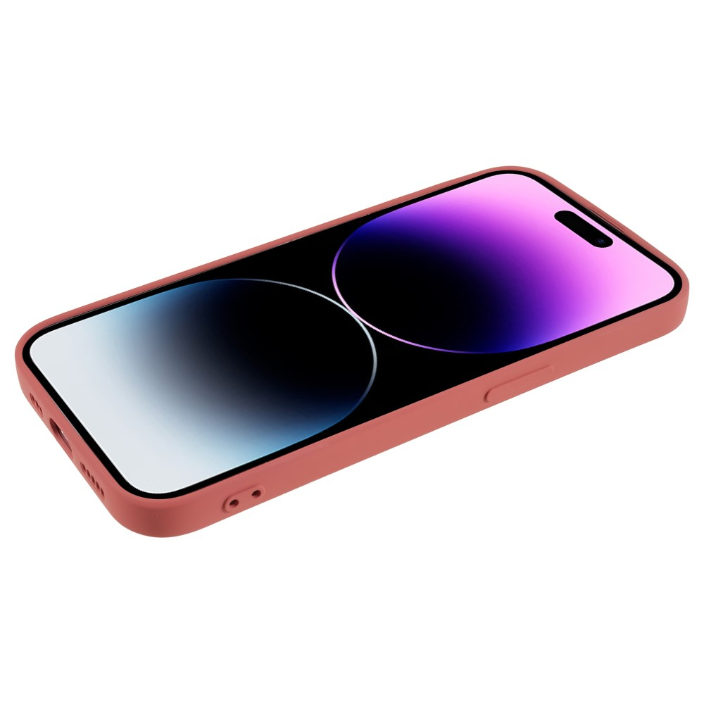 iPhone 14 Pro Gummi Case Hülle mit Kameraschutz - Korall Rot (Matt)