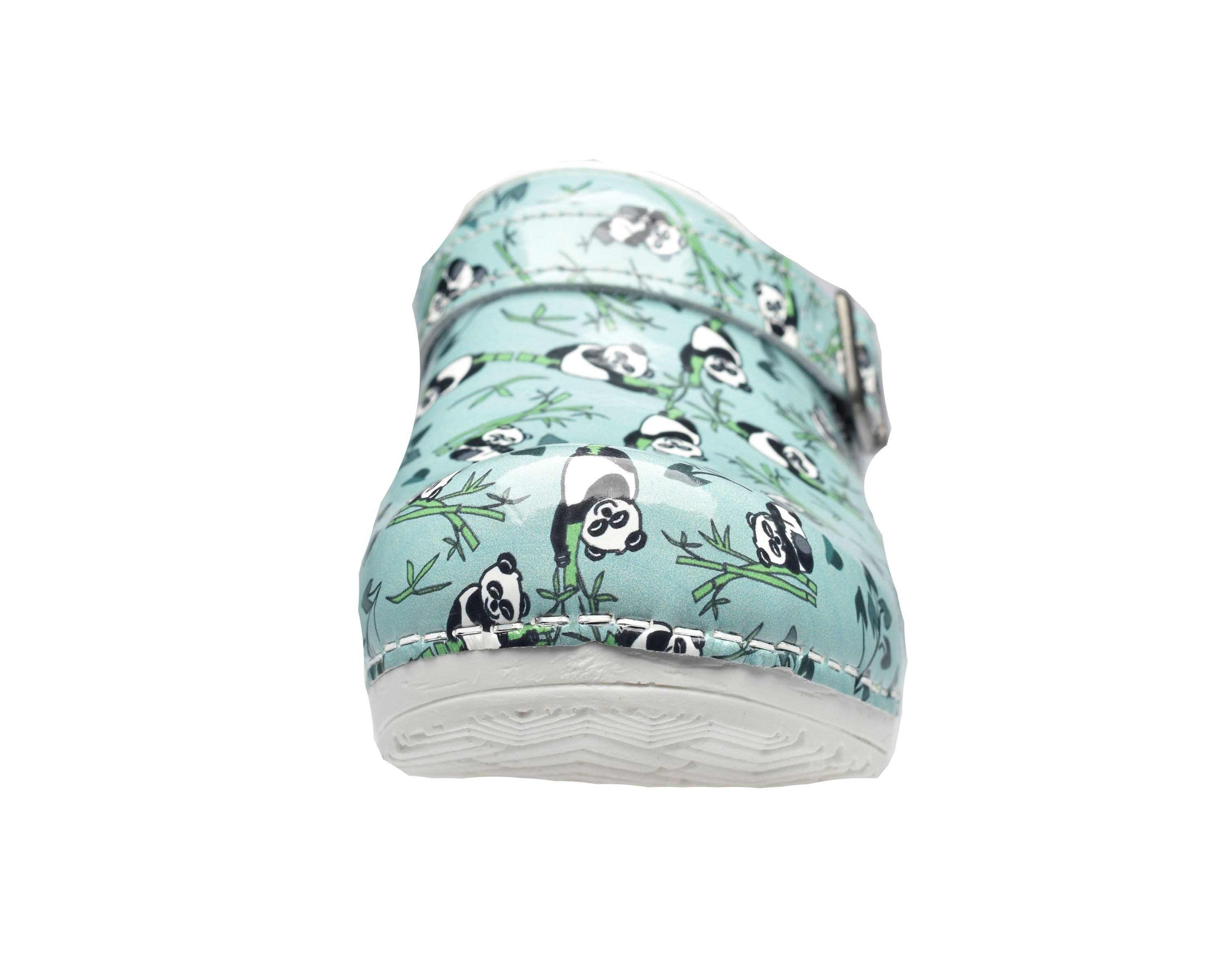 Sanita Flex 38 Panda print - Klompen - Mint groen - 39