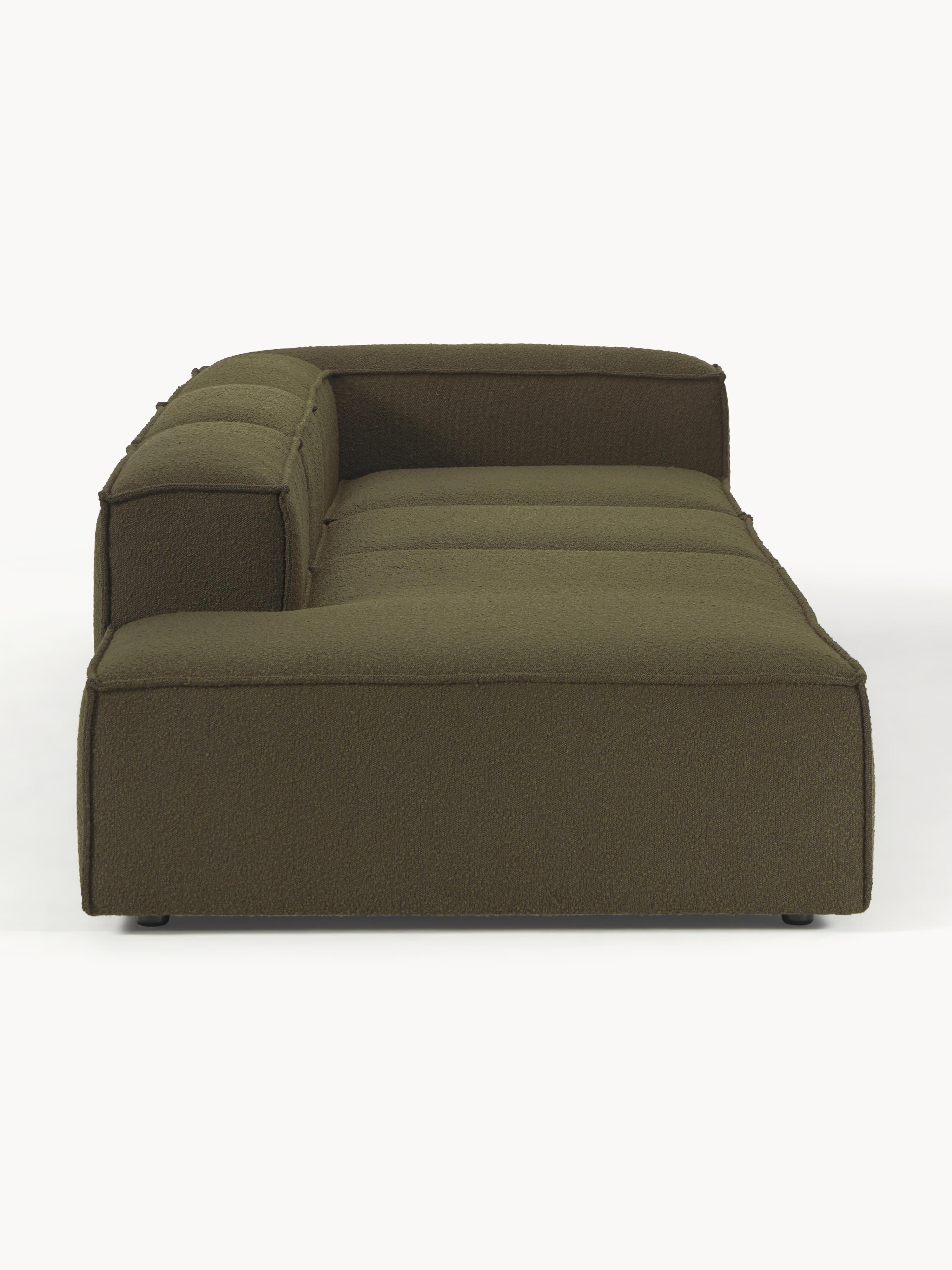 Modulaire XL chaise longue Lennon uit bouclé