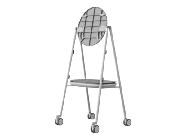Steelcase - Vogn - for interaktiv flatpanel - grå, arktisk hvitt, tinnfarge - for Microsoft Surface Hub 2S 50
