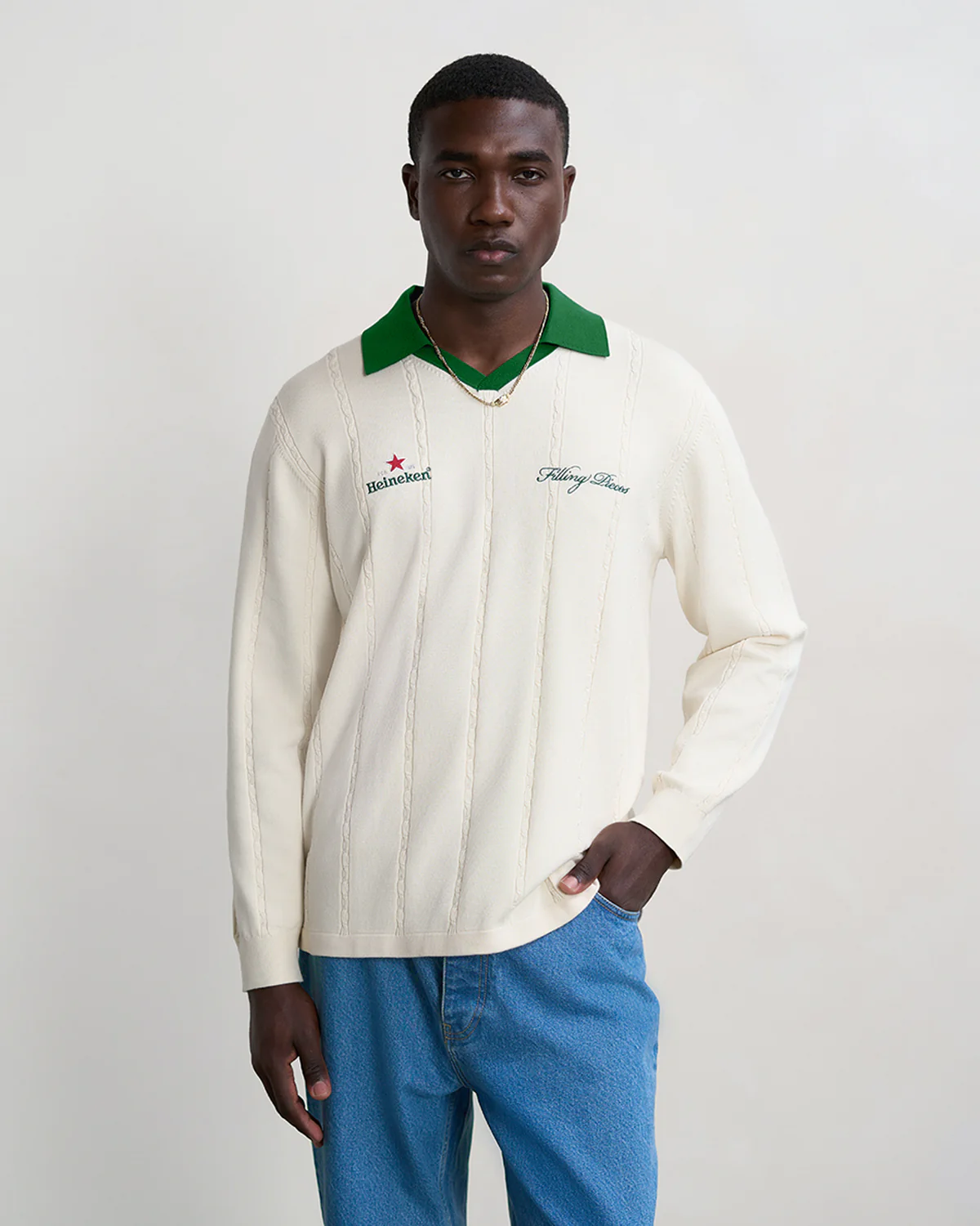 Knit Jersey Heineken Antique White