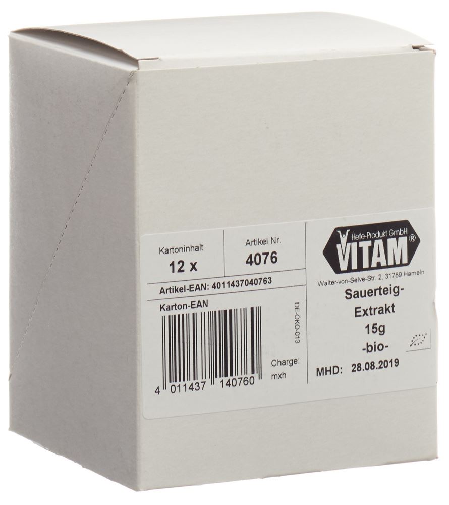 VITAM Sauerteig Extrakt Plv Bio Btl 15 g