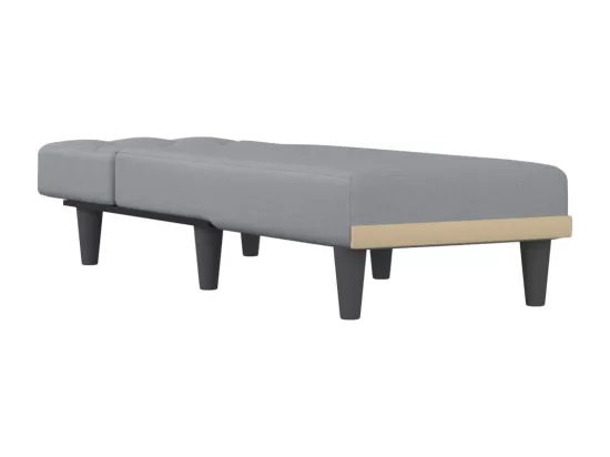 Prolenta Premium - Chaise longue gris clair tissu
