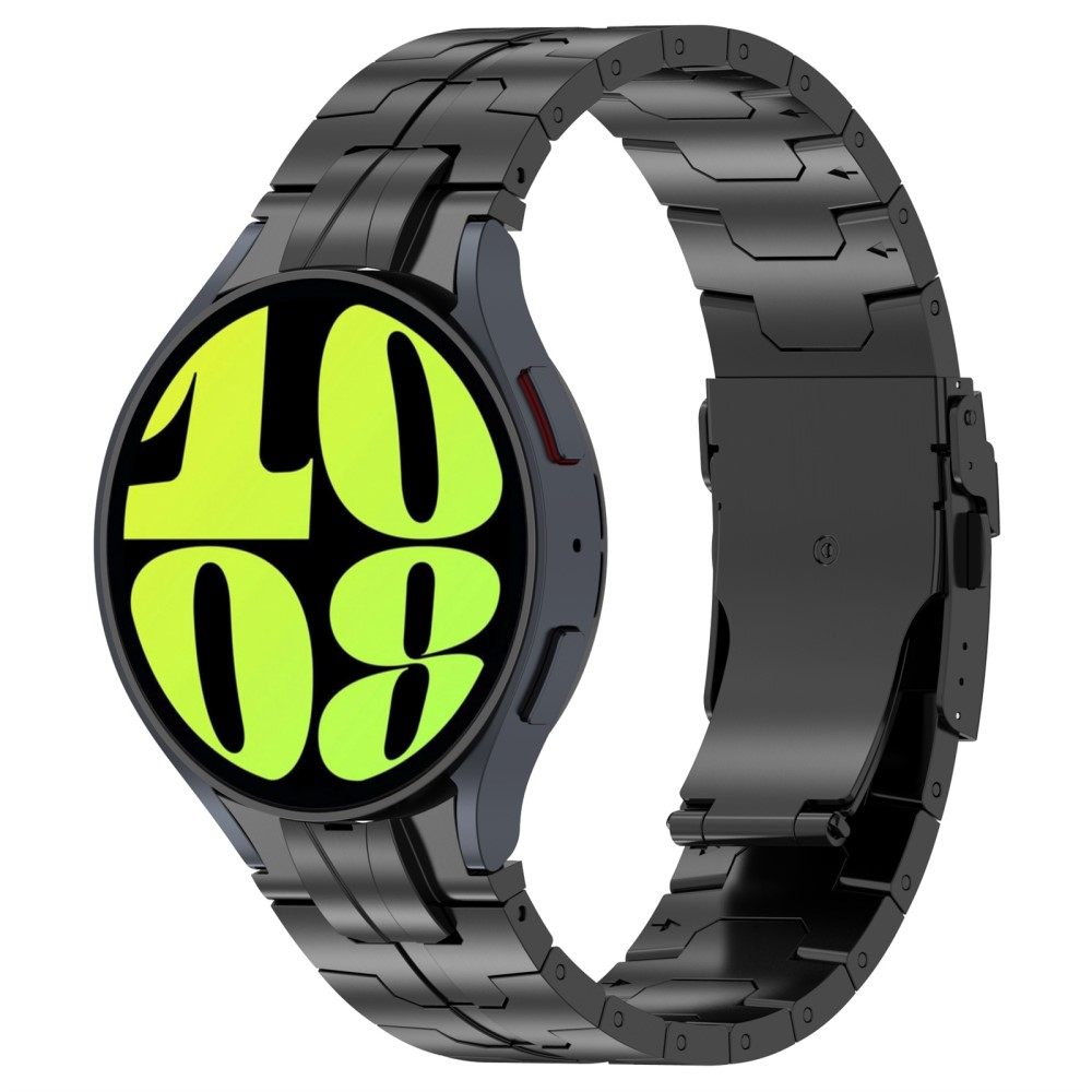 Samsung Galaxy Watch 5 Pro (45mm) Edelstahl Armband mit Butterfly-Verschluss (20mm) - Schwarz