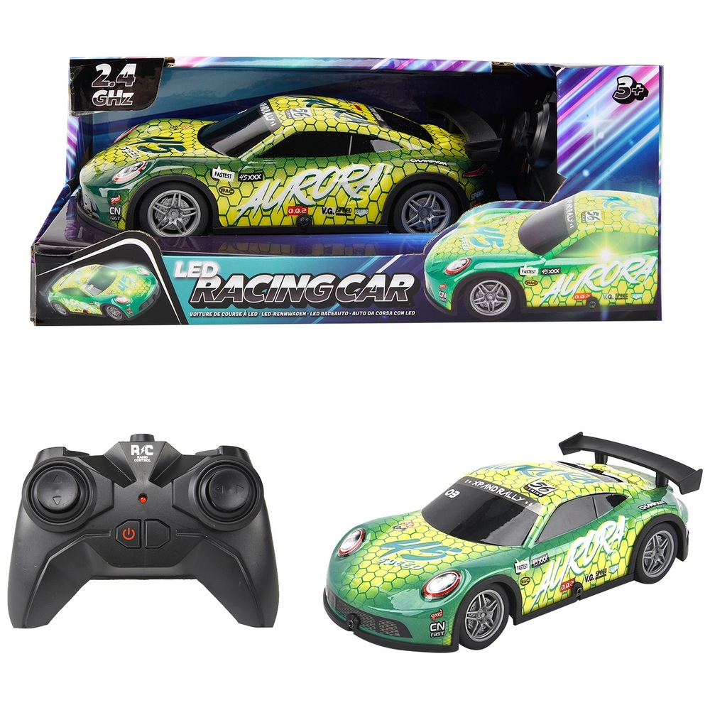 1:22 Mini-Rennwagen mit LED-Fernsteuerung, 2,4 GHz