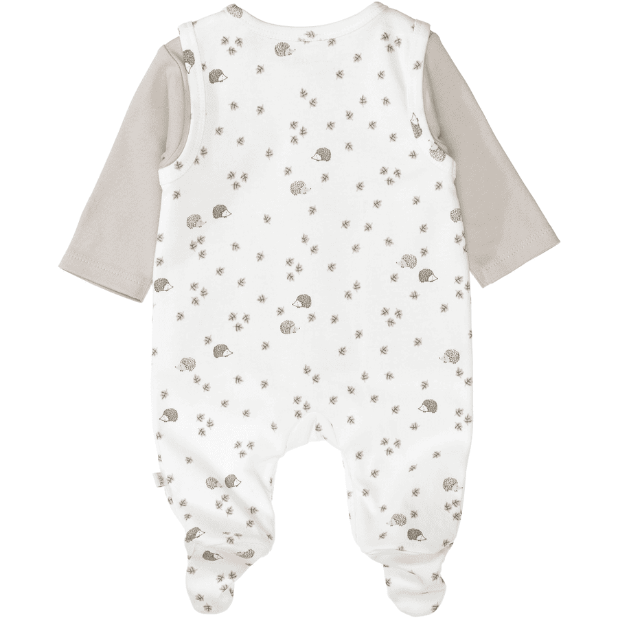 STACCATO Strampler+Shirt cream white gemustert