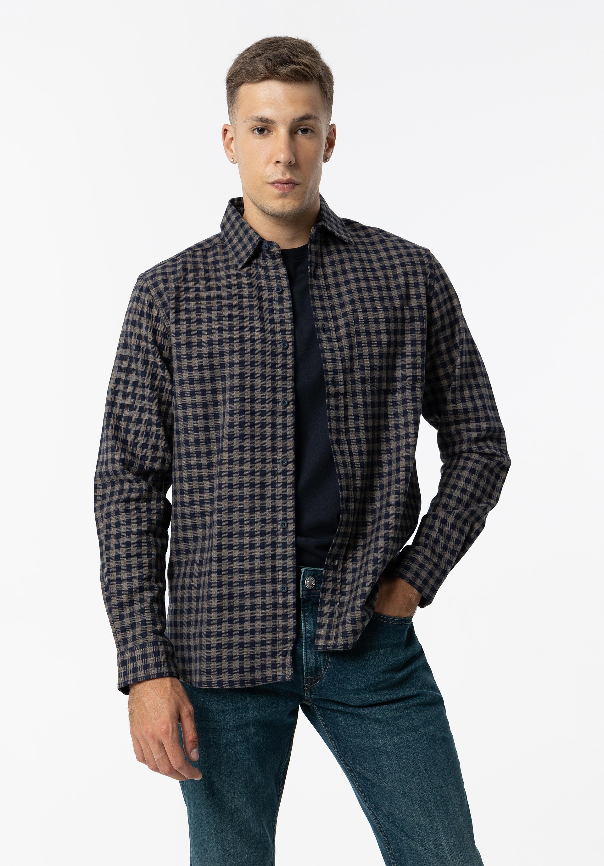 Camisa Regular Fit Flanela Xadrez