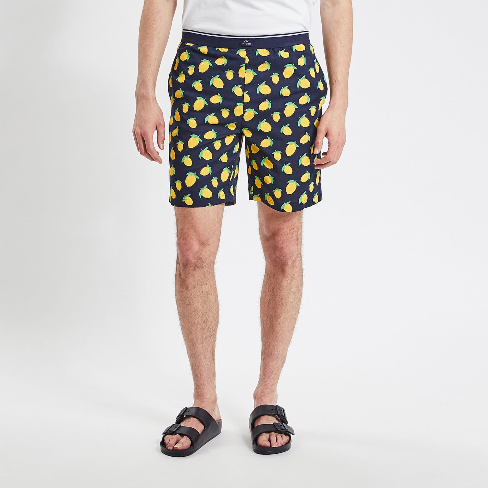 Short de pyjama fantaisie Bleu foncé