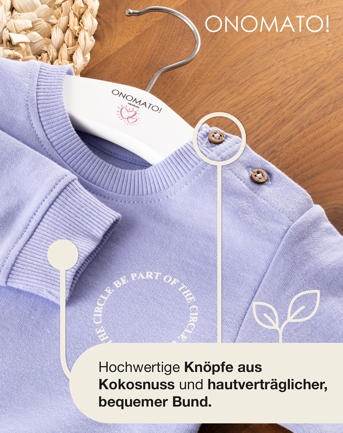 Sweatshirt BUTTONS in easter egg