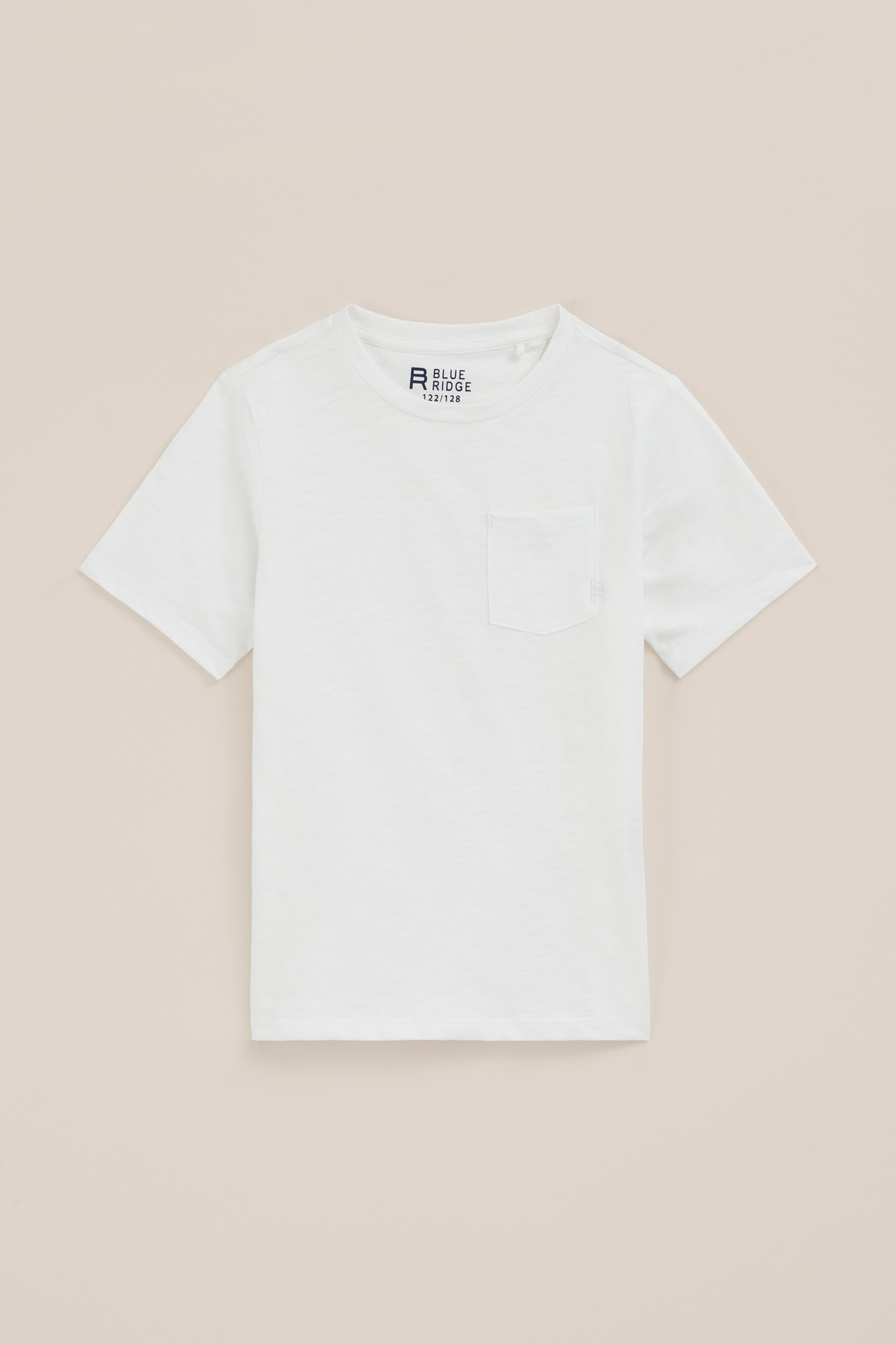 Jongens T-shirt met borstzak WE Fashion Wit