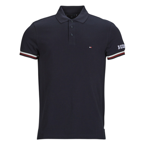 Tommy Hilfiger - MONOTYPE GS CUFF SLIM POLO - Marine