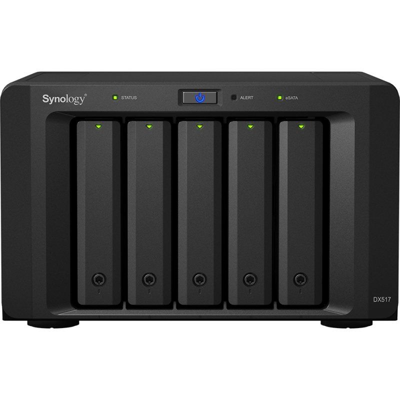 Synology DX517 boîtier de disques 0 To Bureau Noir