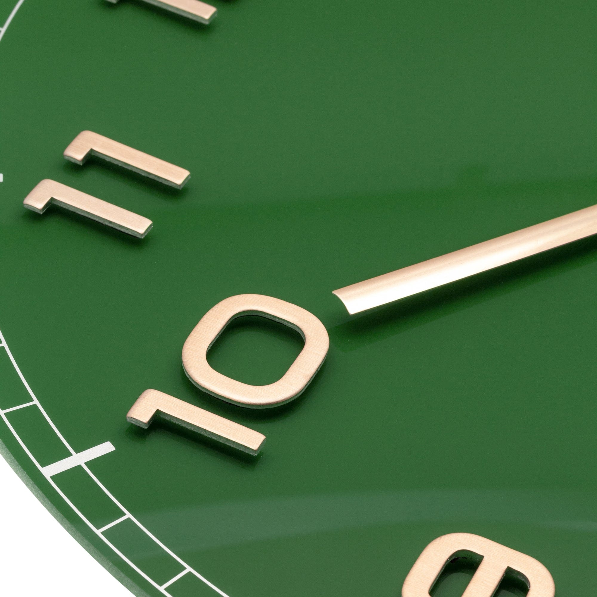 NeXtime - Wandklok 40cm-Stil-Groen-Glas|Aluminium-NeXtime 