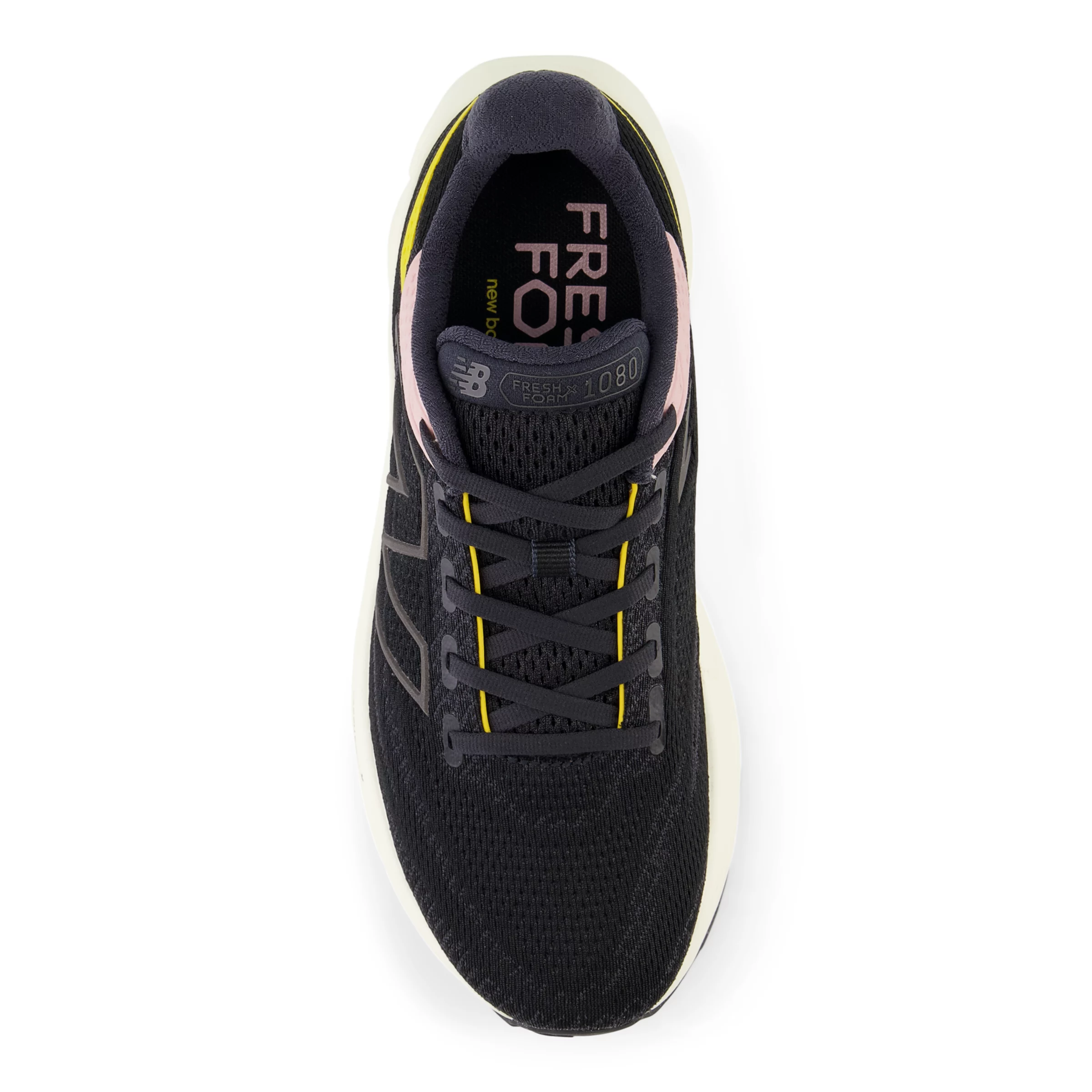 Fresh Foam X 1080 v13 Black con orb pink e ginger lemon