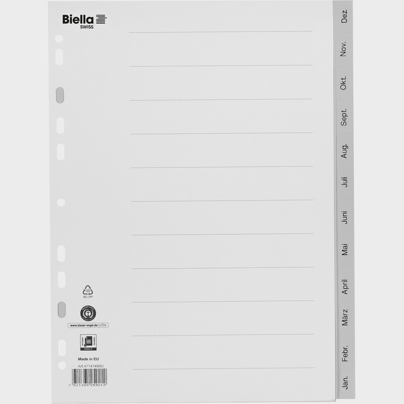 Biella Register, deutsch, A4, Dez-Jan