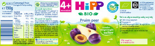 HiPP 4M  Babyhapje Pruim En Peer