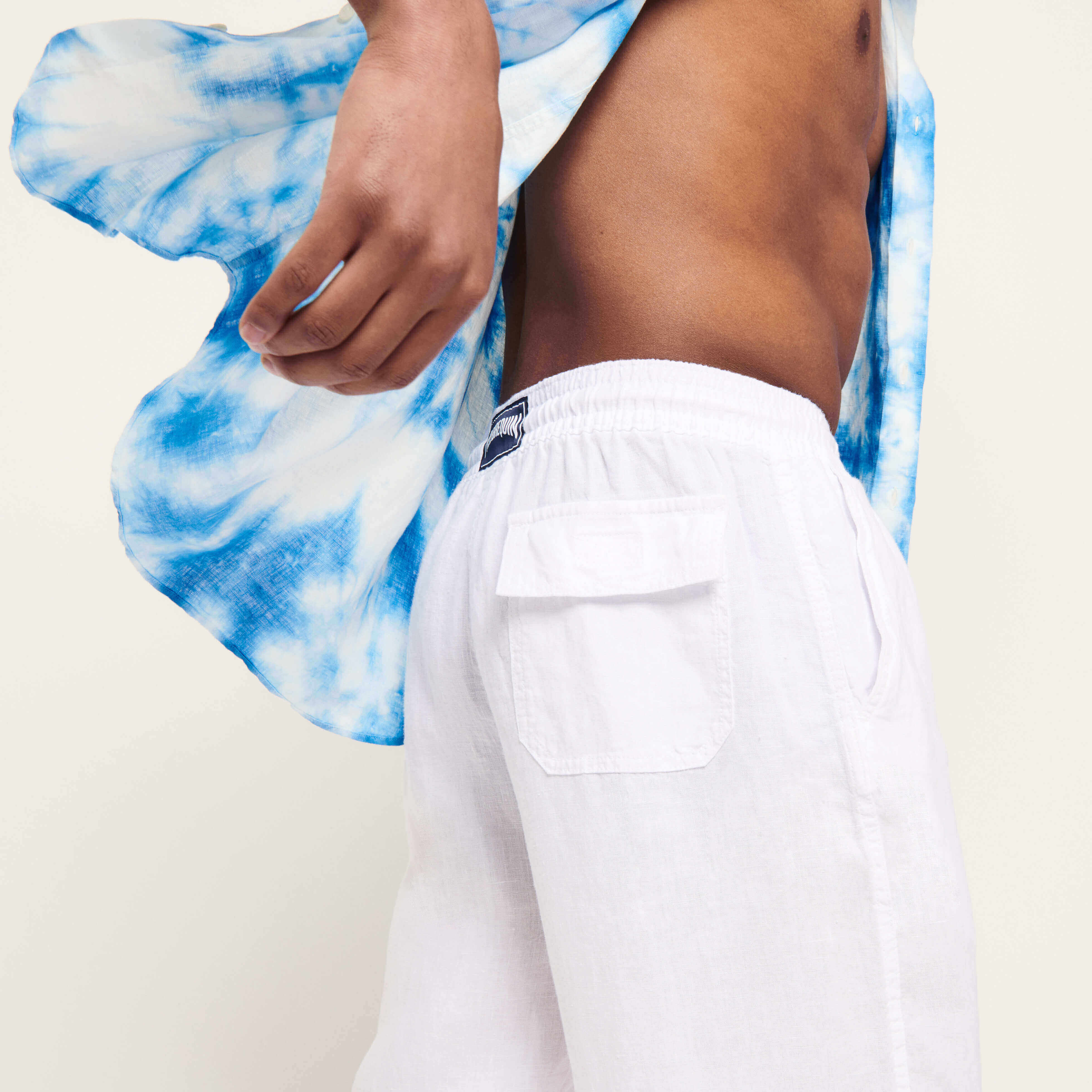 Pantalon en lin homme uni | Site Vilebrequin | PACU3U01