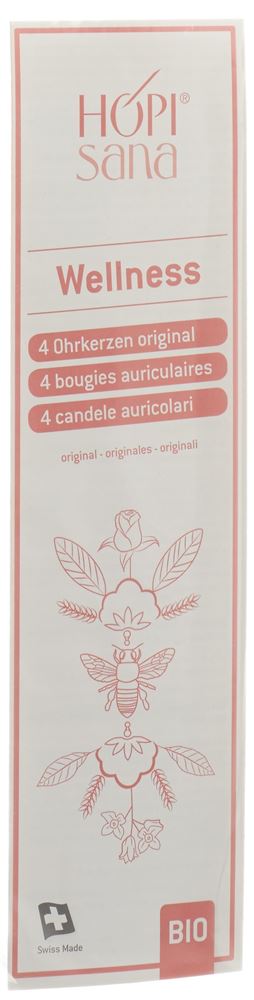 Hopisana Ohrenkerzen<br>4 Stück, rosa Wellness