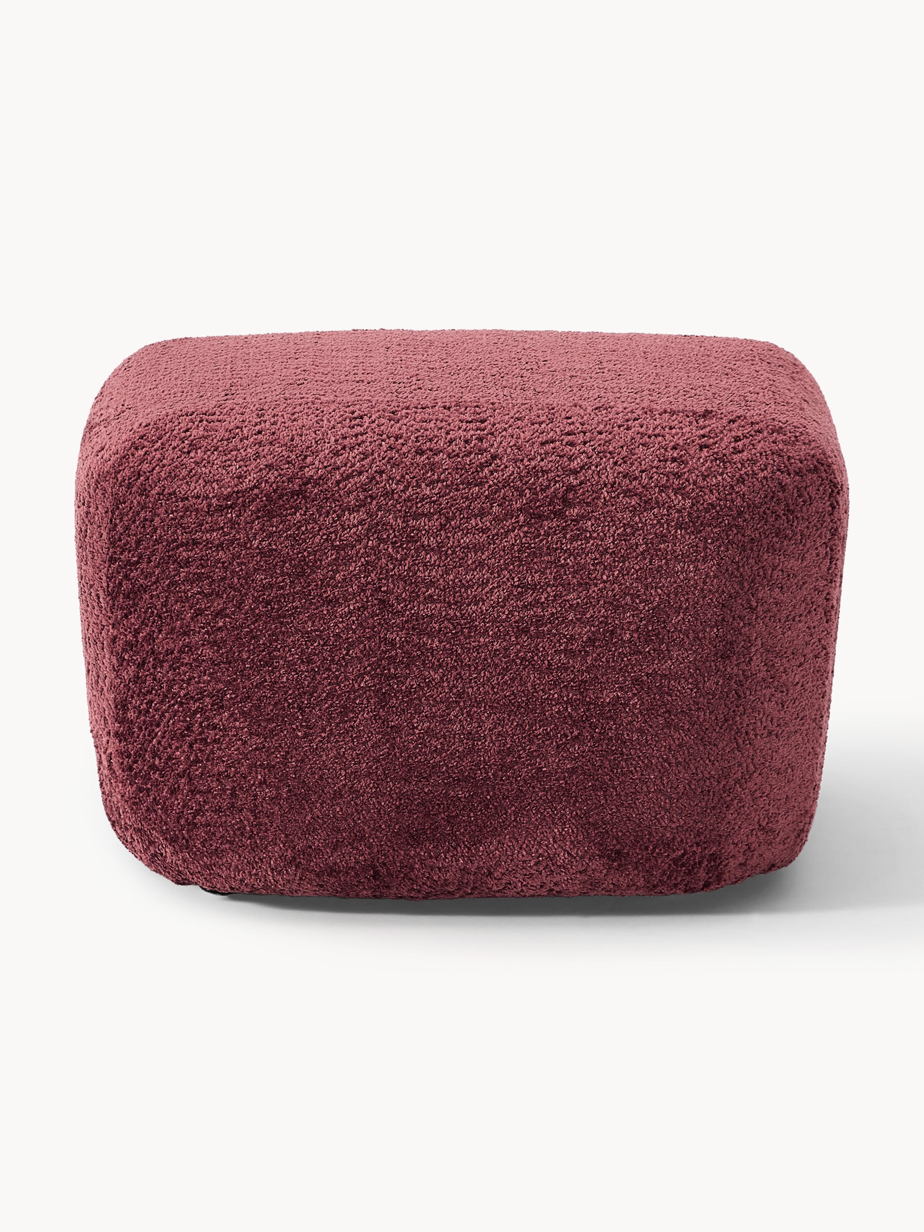 Voetenbank Wolke van teddy-bouclé