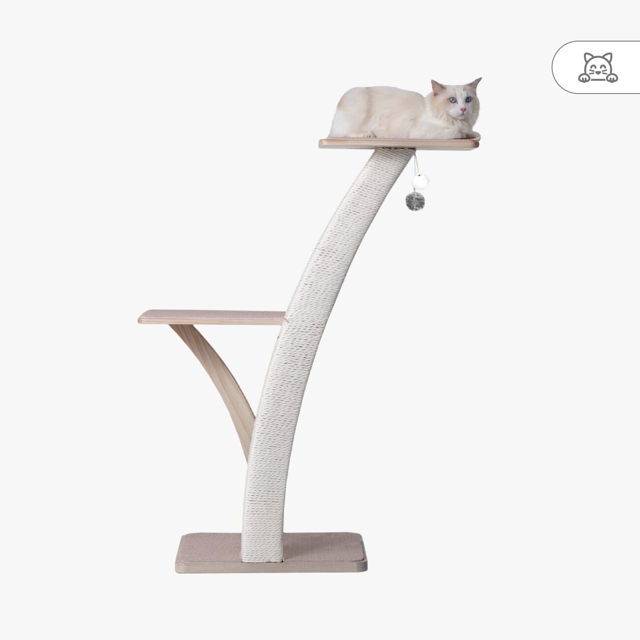 PetRhein Luxus Katzenbaum Vollholz XL Coconut Series