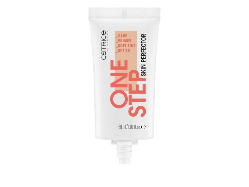 Catrice Primer One Step Skin Perfector Transparent Hochwertiger Primer mit Sonnenschutz und sanfter Tönung