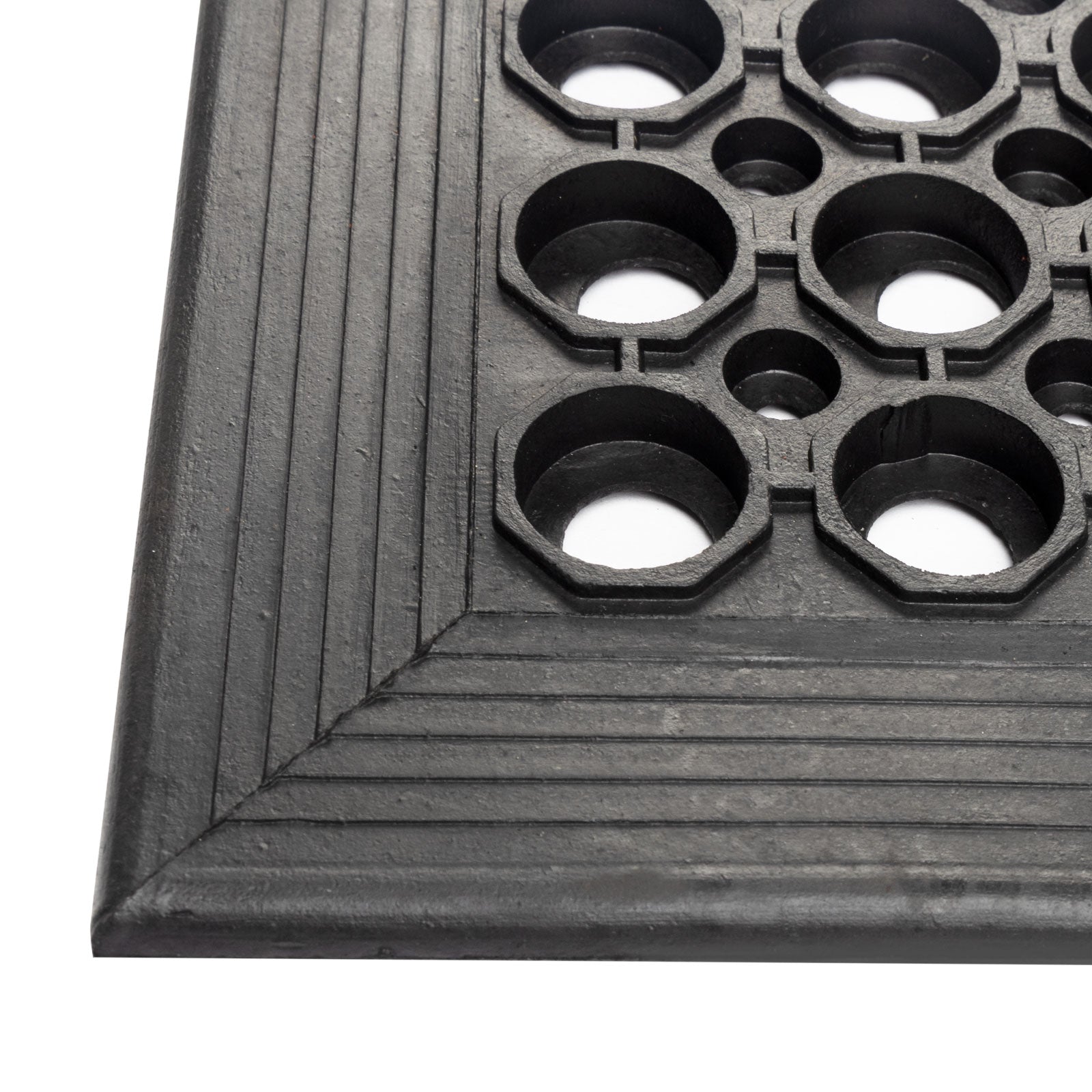 etm Gummi-Lochmatte | Standard aus Naturgummi | Schwarz