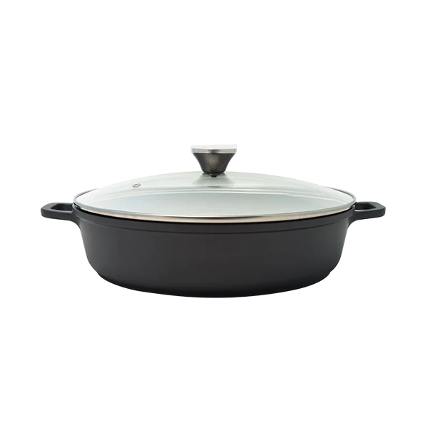 Mijoteuse basse 36 cm avec couvercle Baumalu