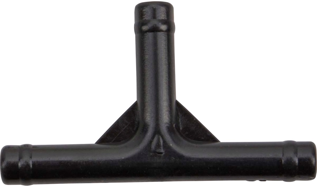 T-stykke - sort plast