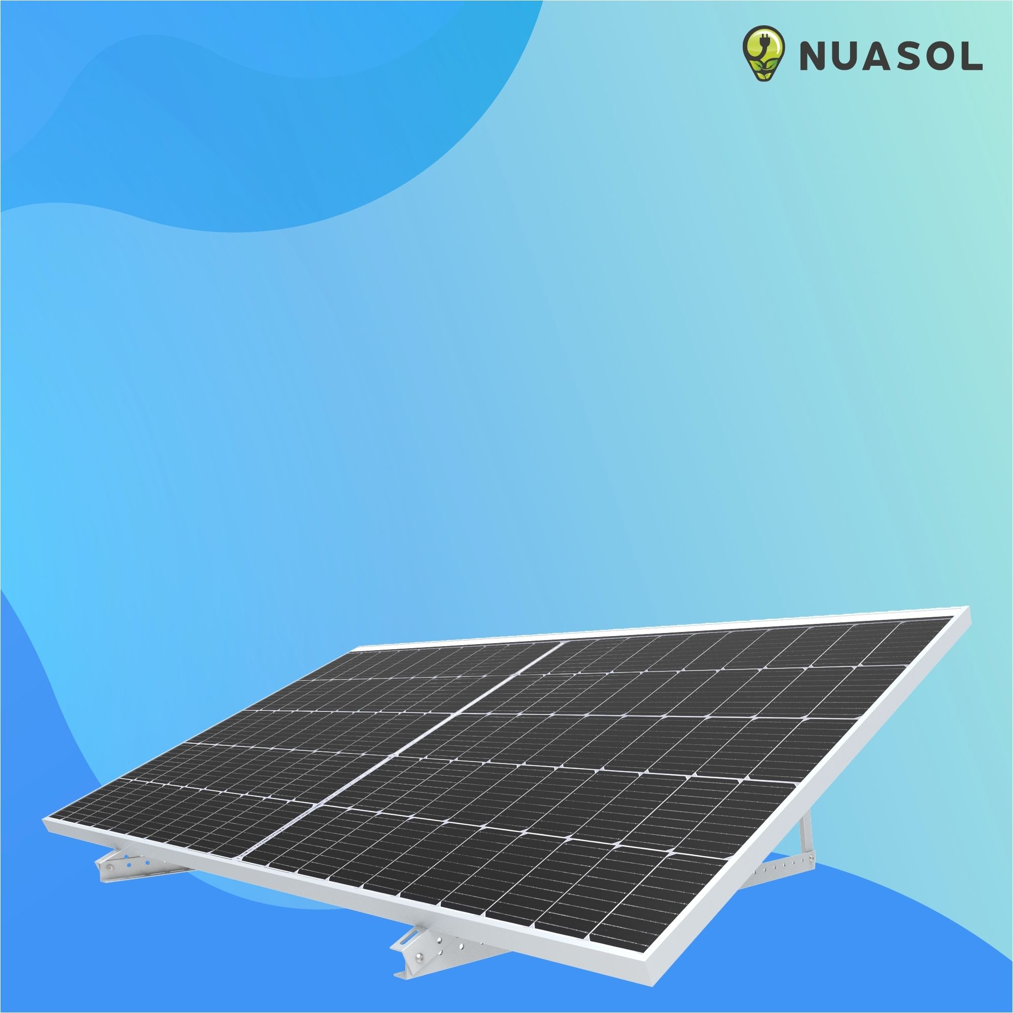 Nuasol_Dreieck Solarpanel Halterung 1180 mm 2er Set