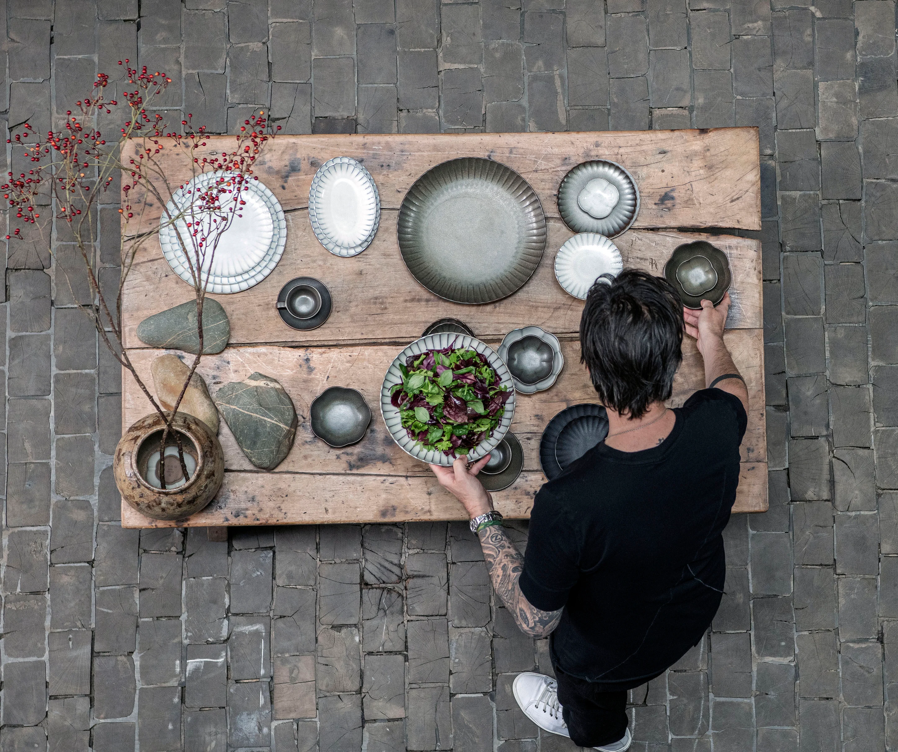 INKU - Assiette creuse céramique | Blanc
