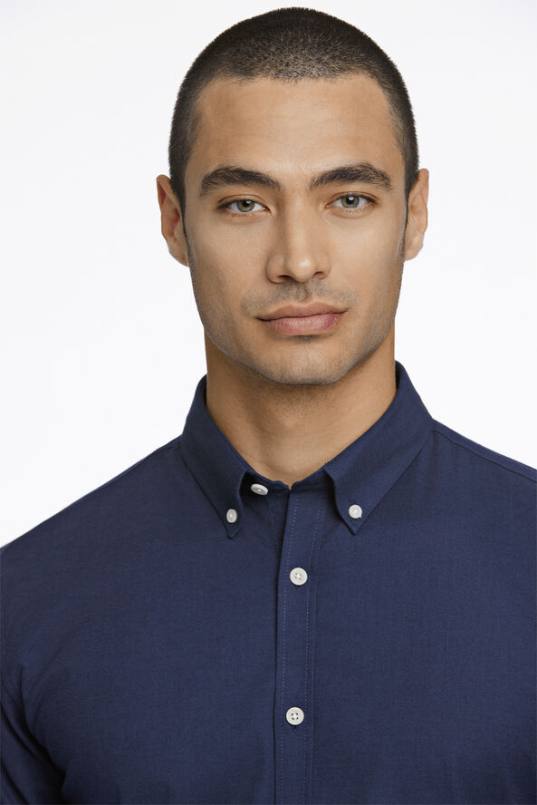 Lindbergh Oxford superflex shirt L/S Navy