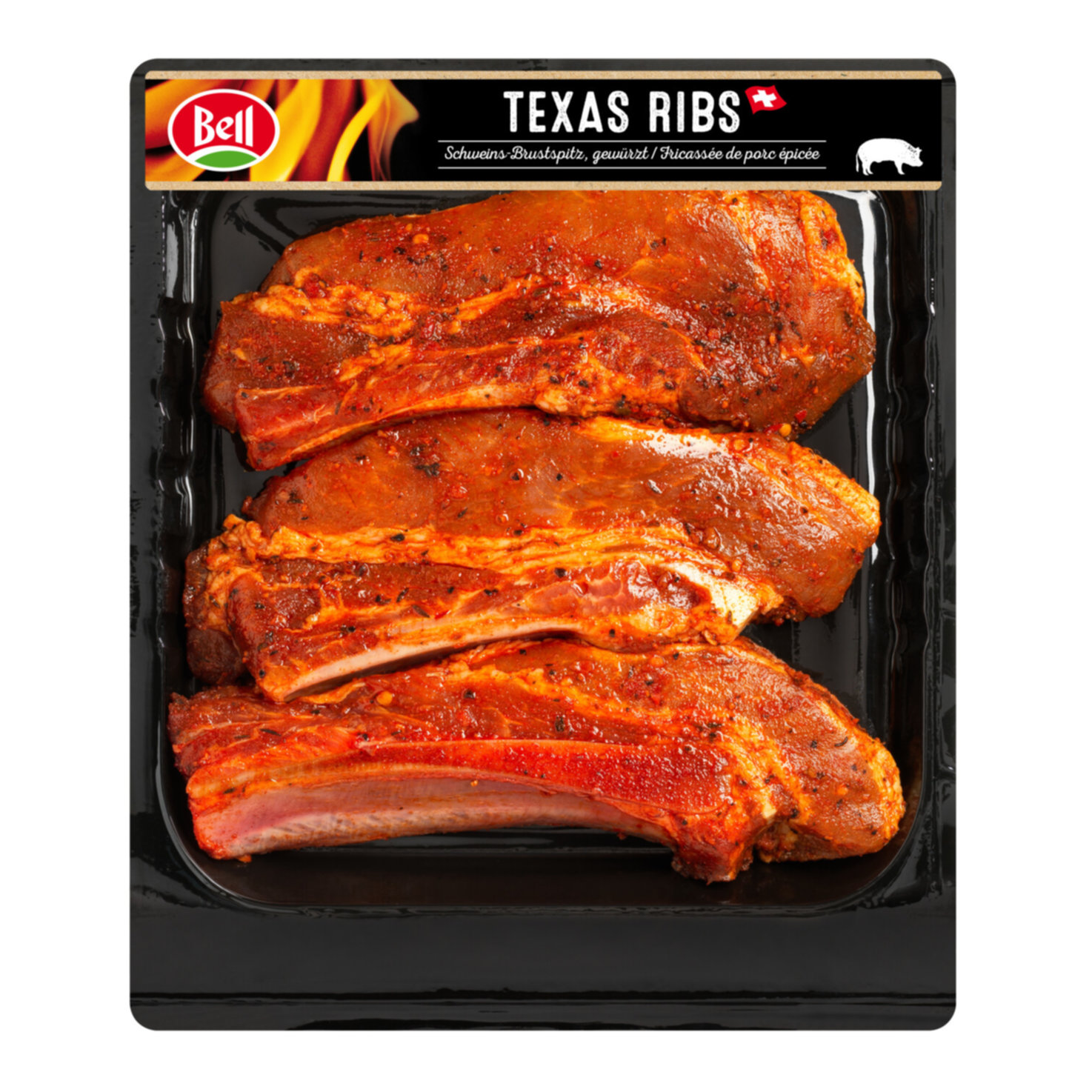 Bell Schweins Brustspitz Texas mariniert ca. 540g