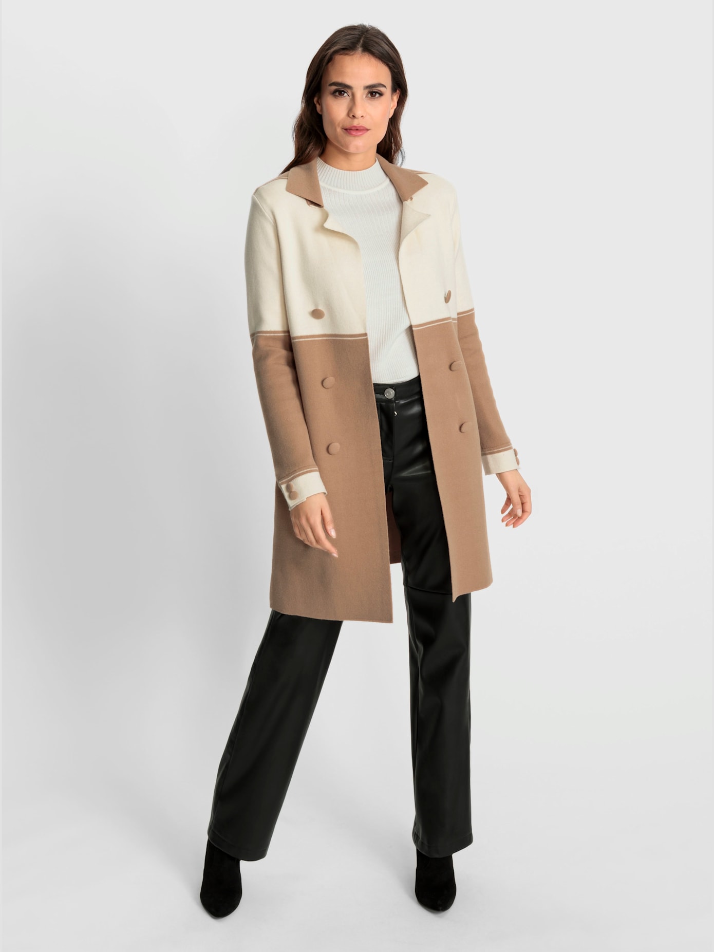 Veste en tricot qualité jacquard élégante