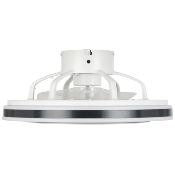 EGLO plafondlamp Almeria met ventilator Ø48cm, zwart/wit