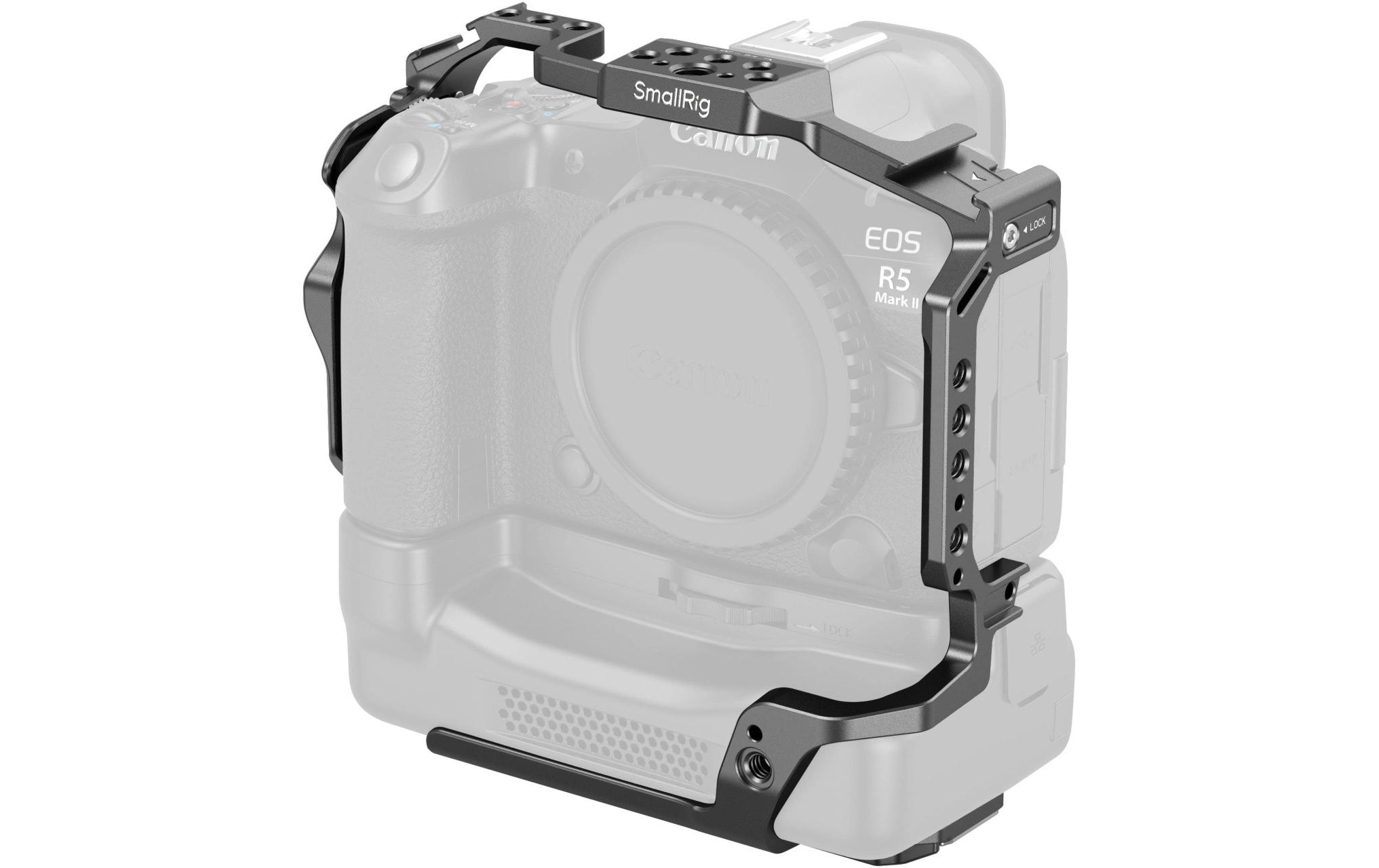 Cage for EOS R5 Mark II with Cooling Fan<br>Schutzgehäuse mit Kühlventilator für EOS R5 Mark II