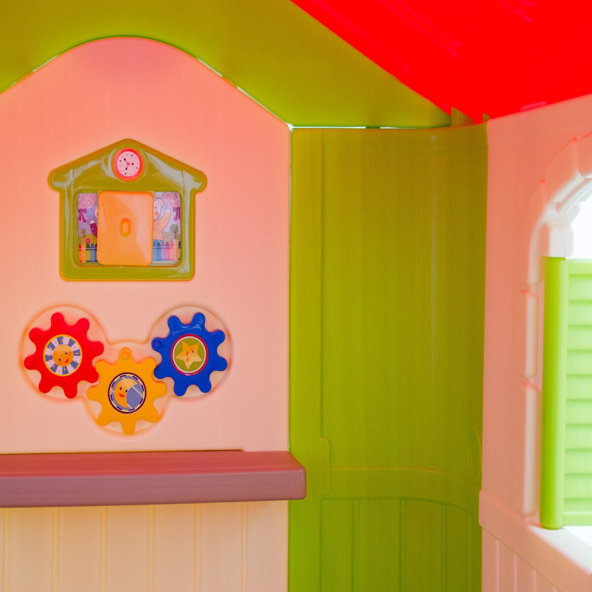 Kinder Spielhaus ab 1 - Garten Kinderhaus mit Tisch - Indoor Kinderspielhaus