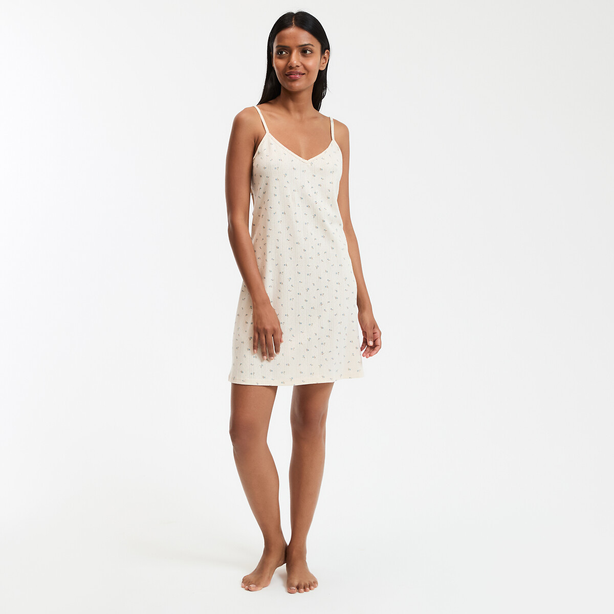 COLEÇÕES LA REDOUTE<br>Camisola de algodão puro com ponto ajour