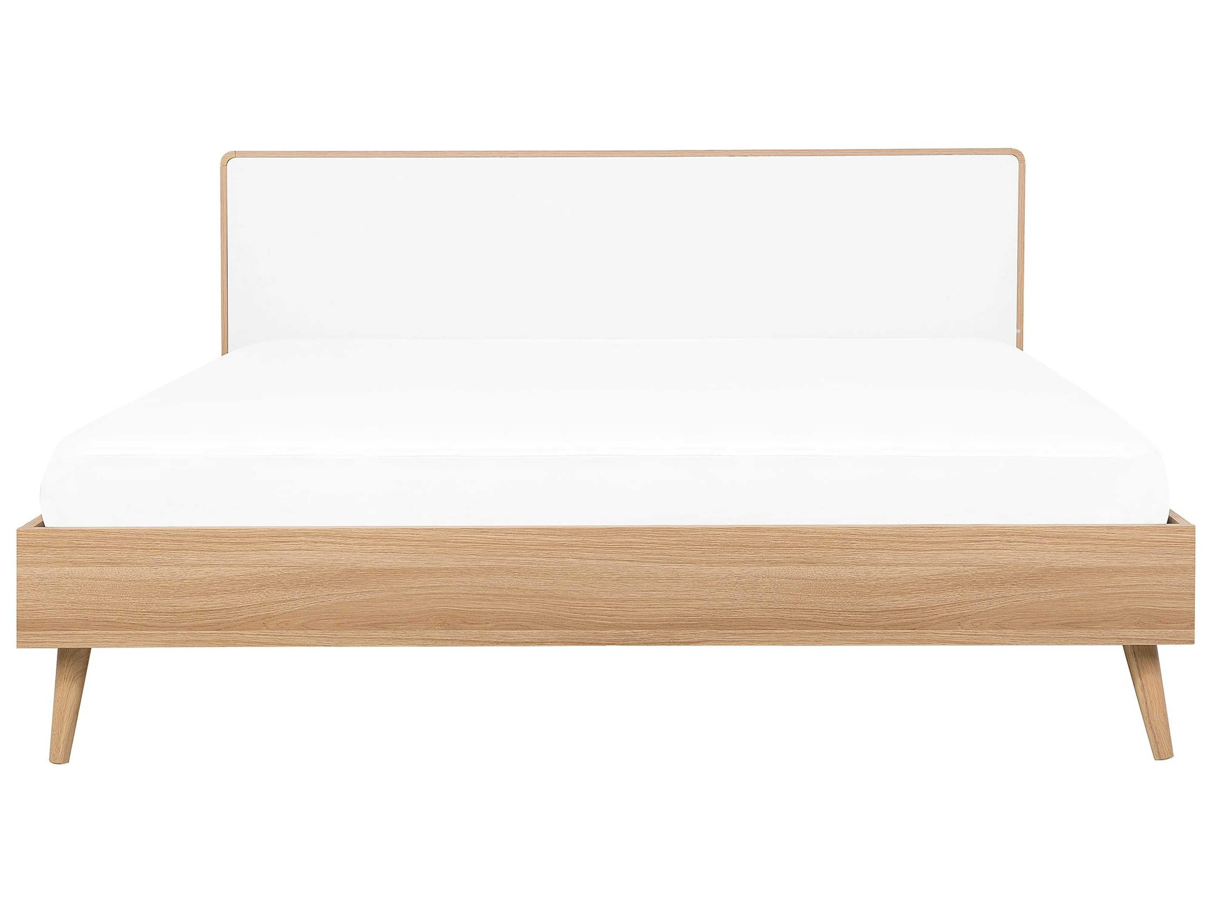 Bed met LED-verlichting SERRIS 180 x 200 cm Lichtbruin