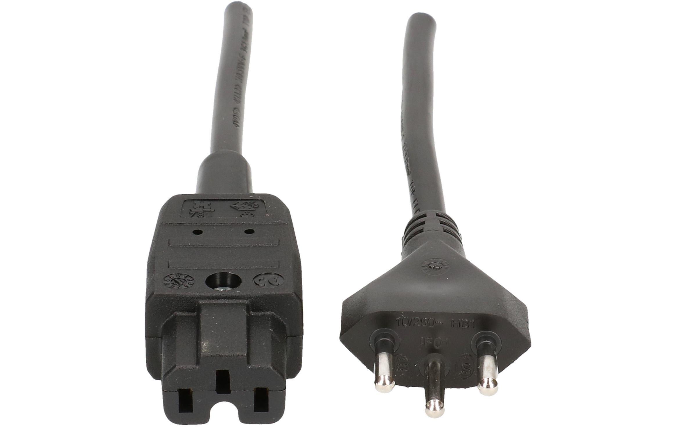 Netzkabel Netzkabel 5 m T12-C15ANetzkabel in schwarz